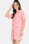 Rosaline Disco Daze Knit Cotton Shorts Set - Mangano Calcite — thumbnail 2